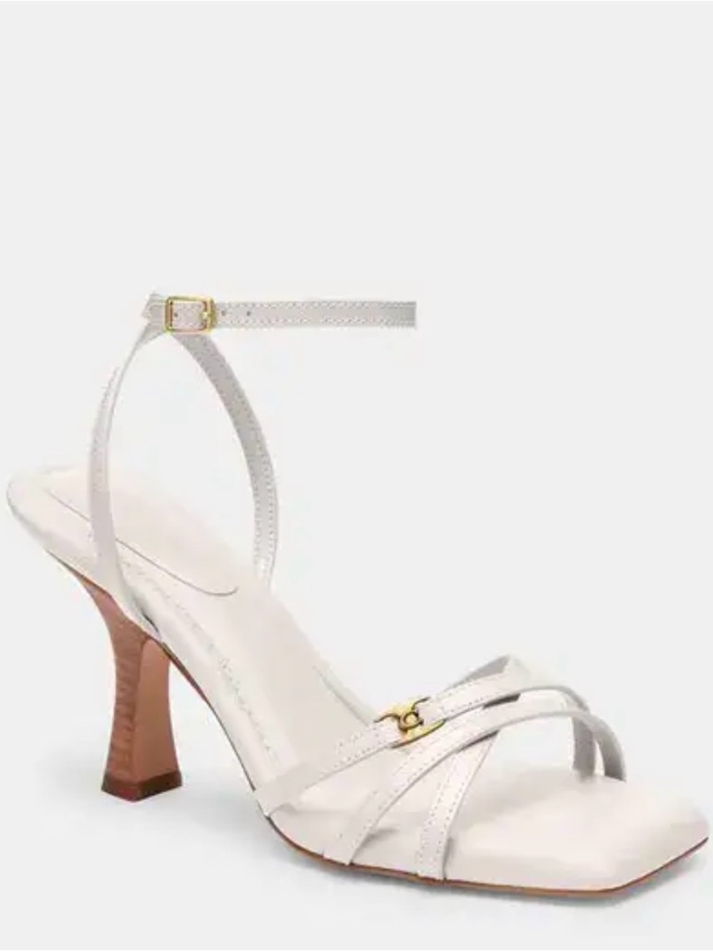 Coach Kelsey leather sandal in chalk